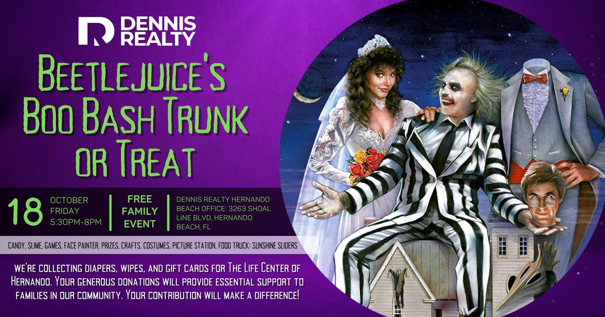 Beetlejuice's Boo Bash- Trunk or Treat