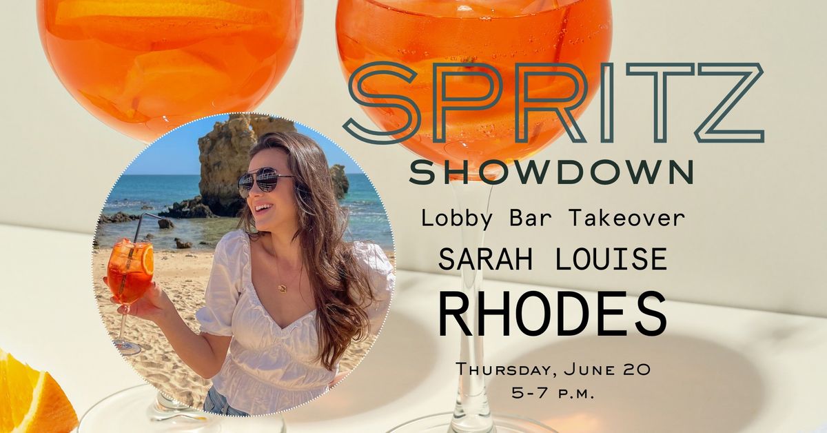 Spritz Showdown at The Palmetto Hotel - Sarah Louise Rhodes Bar Pop-Up