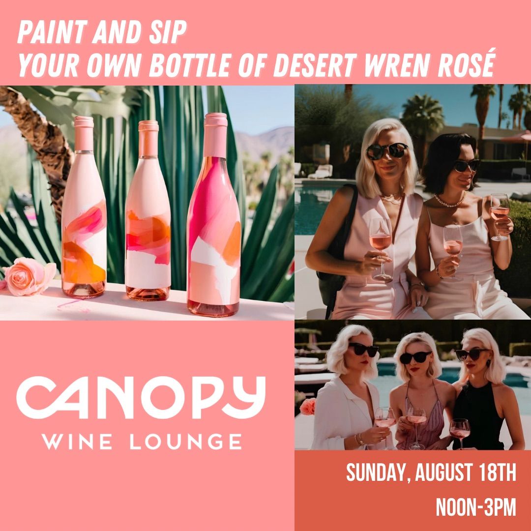 Paint and Sip Your Own Bottle of Ros\u00e9