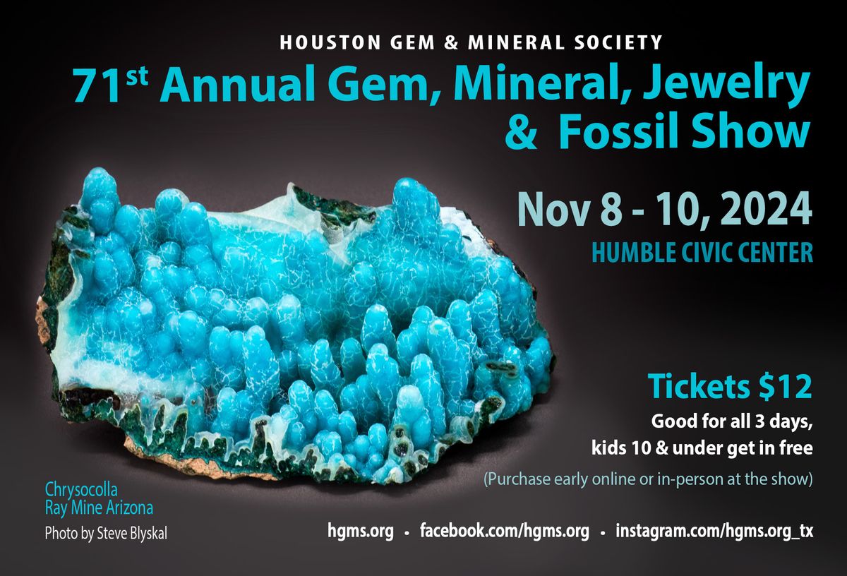 71st Annual Gem, Mineral, Jewelry & Fossil Show