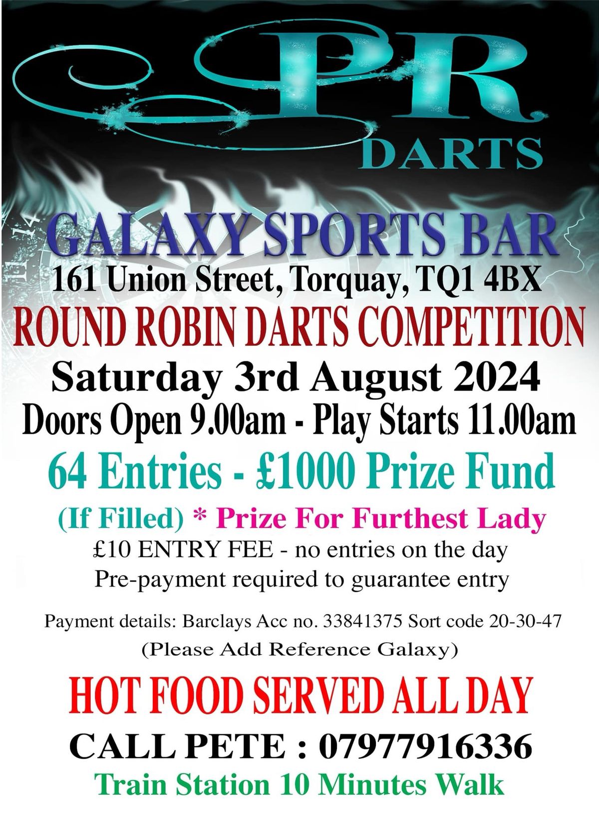 Round Robin Darts Competition 