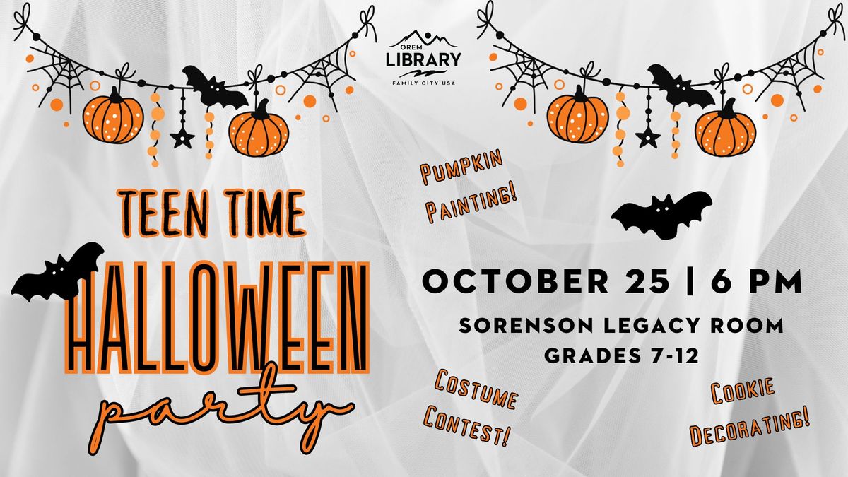 Teen Time: Halloween Party