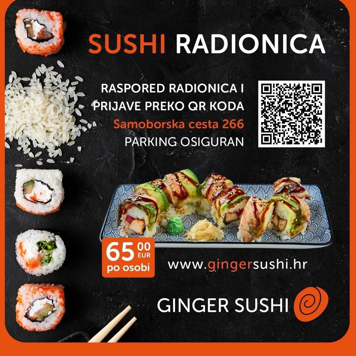 Ginger sushi radionica \ud83c\udf63