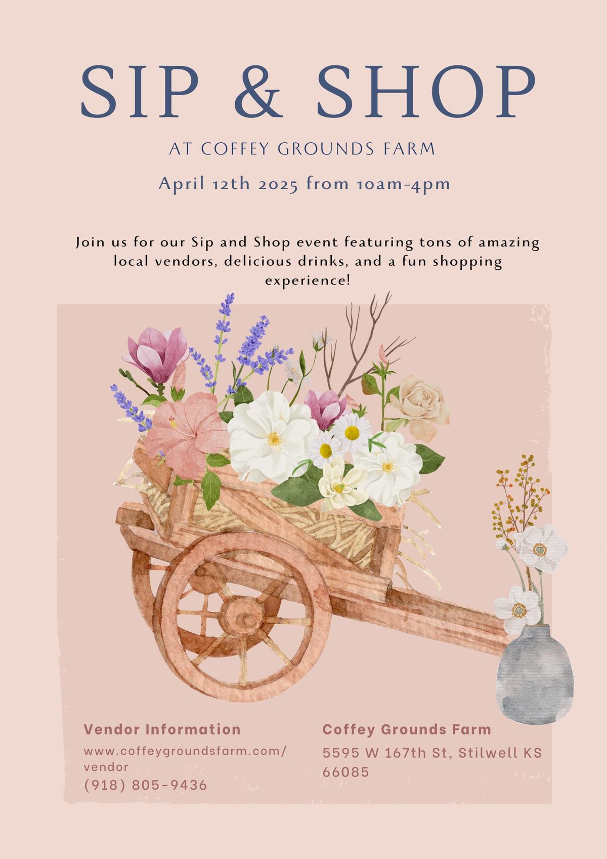 First Annual Sip & Shop at Coffey Grounds Farm