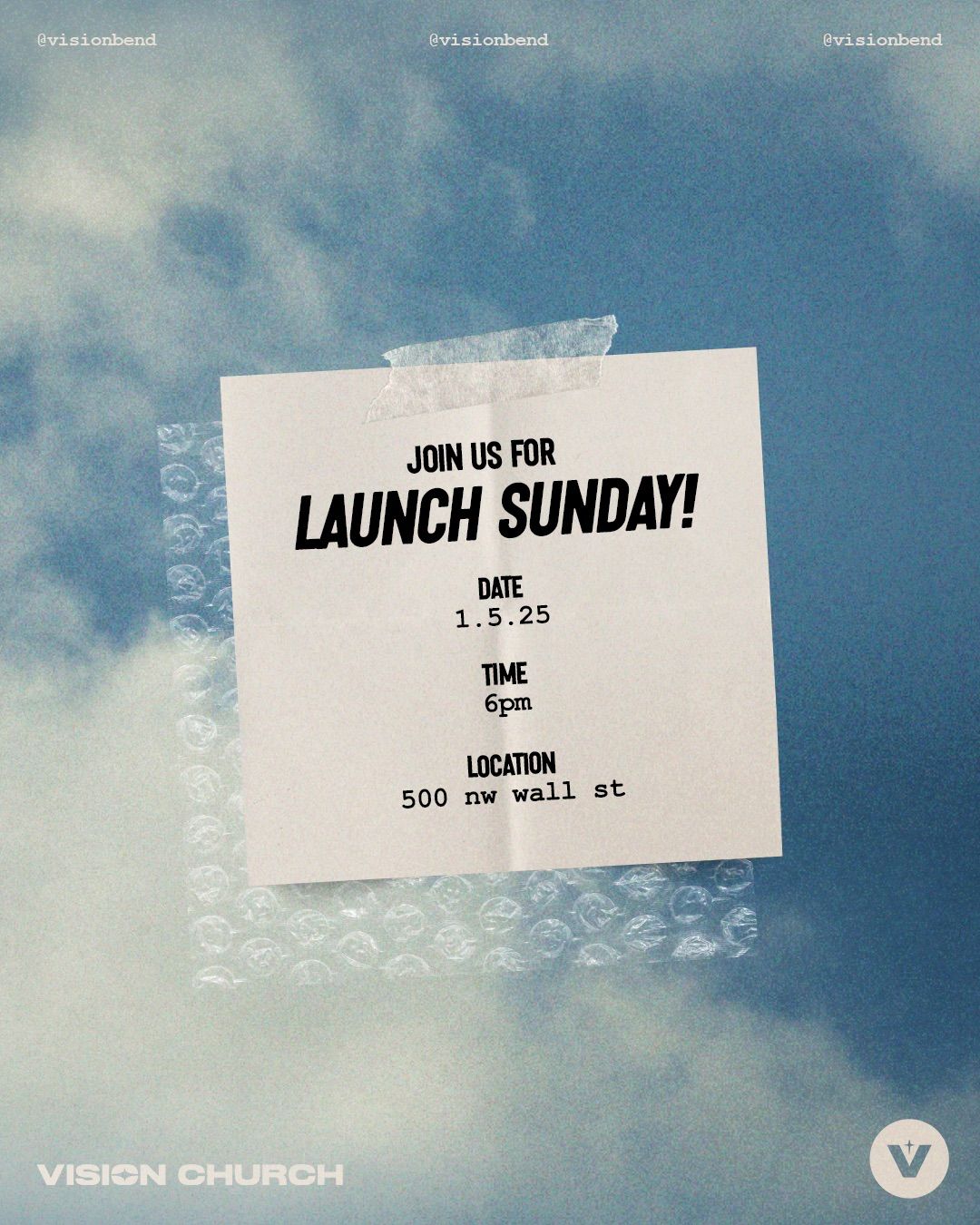 Vision Church Launch Sunday