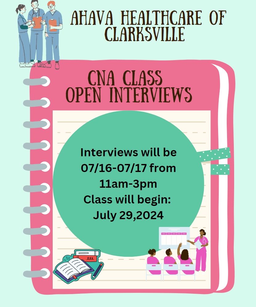 Open Interviews for Nurse Aide Class