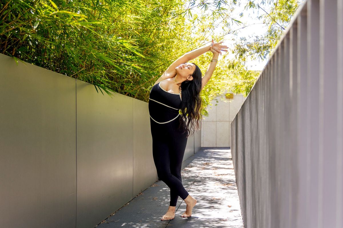 Yoga in the Bamboo Garden