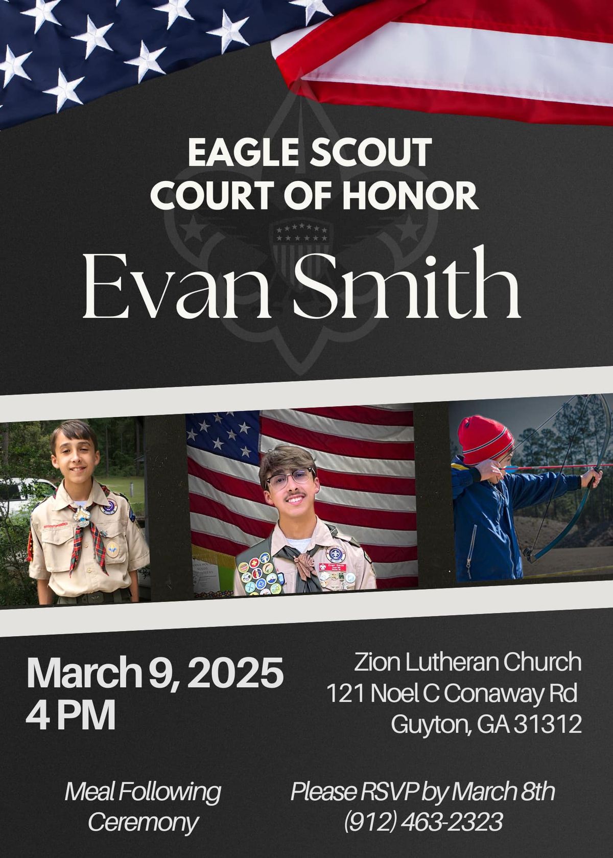 Evan Smith's Eagle Court of Honor