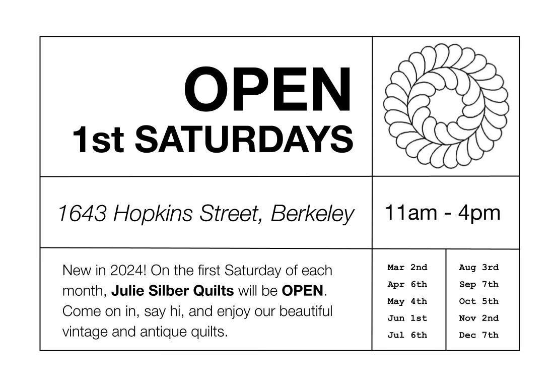1st Saturdays at Julie Silber Quilts