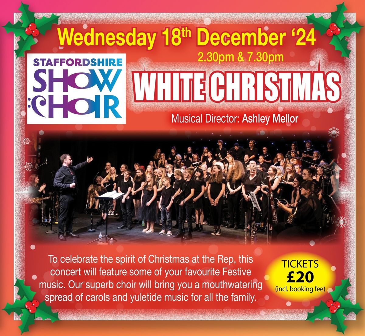 Staffordshire Show Choir: White Christmas || The Rep Theatre, Stoke || ** 2 Shows ! **