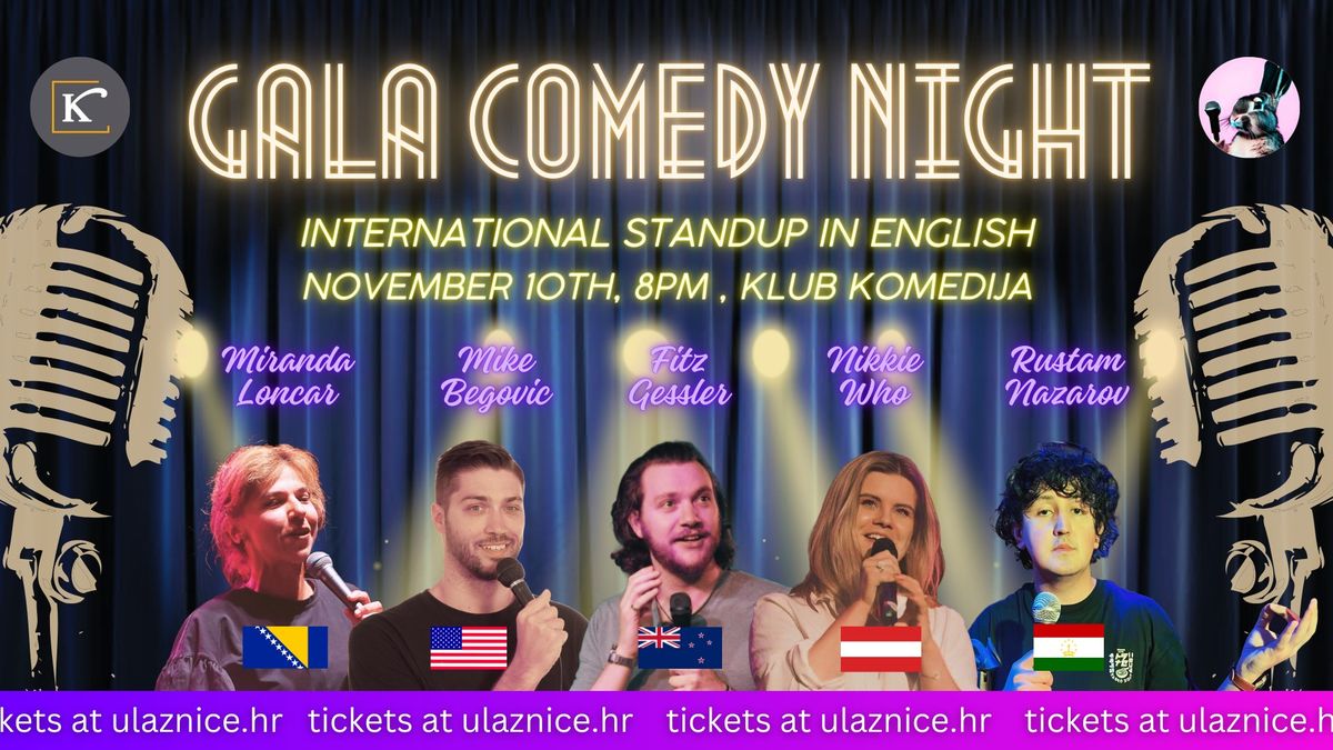 Gala Comedy Night vol 2: International Stand-up in English