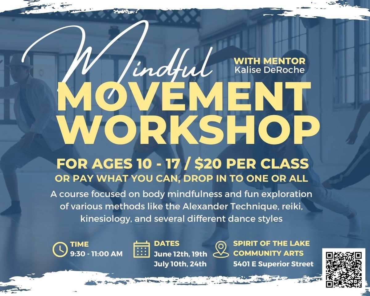 Mindful Movement Workshop for ages 10-17