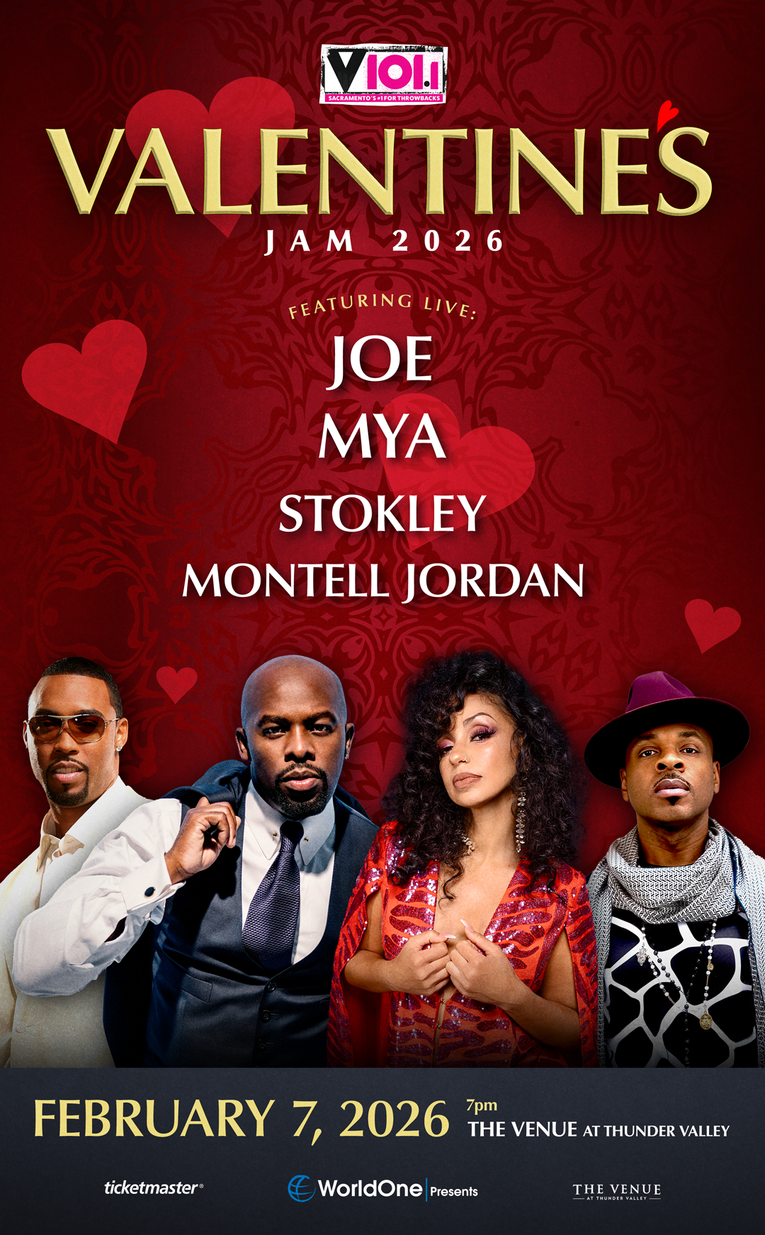 Valentine's Jam: Joe, Mya, Stokley and Montell Jordan at The Venue at Thunder Valley Casino Resort