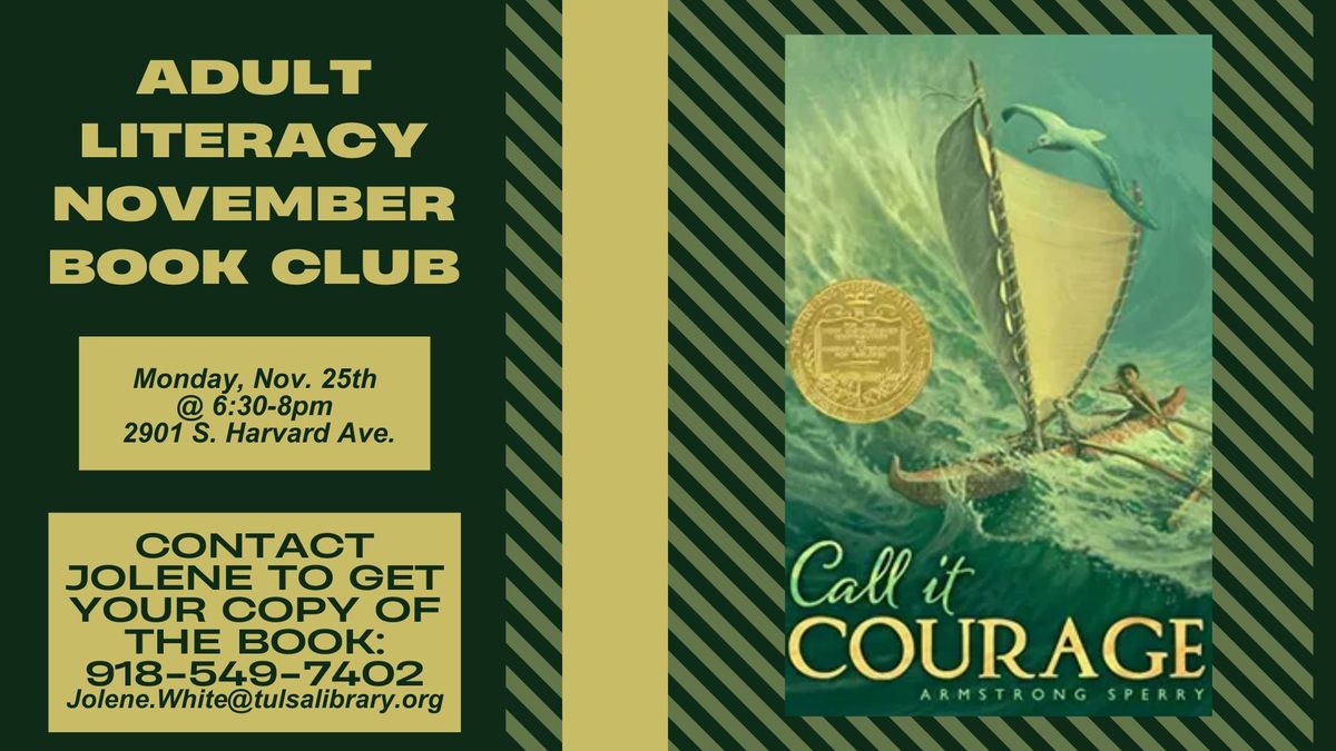 Adult Literacy Book Club: November