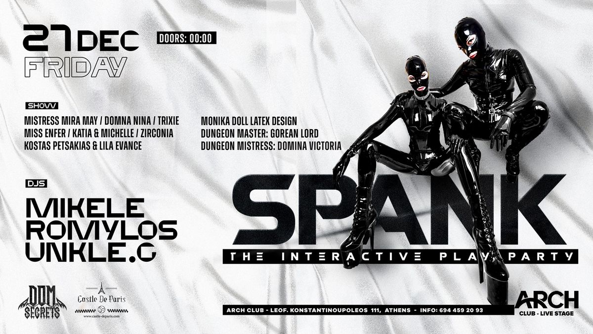 SPANK PARTY | Fri. 27\/12 | ARCH Club Live Stage 