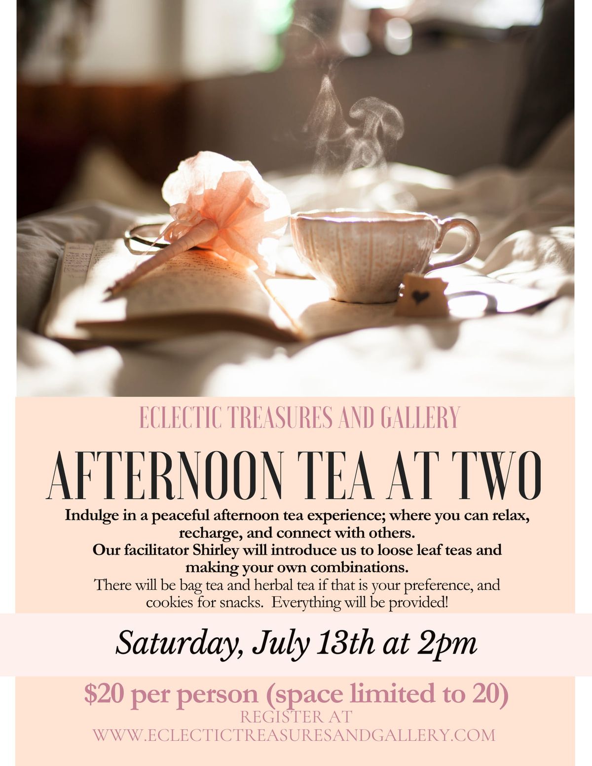Afternoon Tea at Two (Pre-registration required)