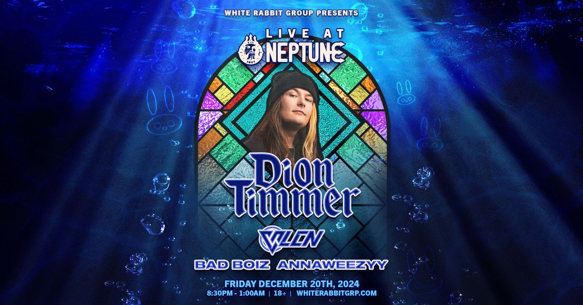 WRG Presents Dion Timmer [SEA]