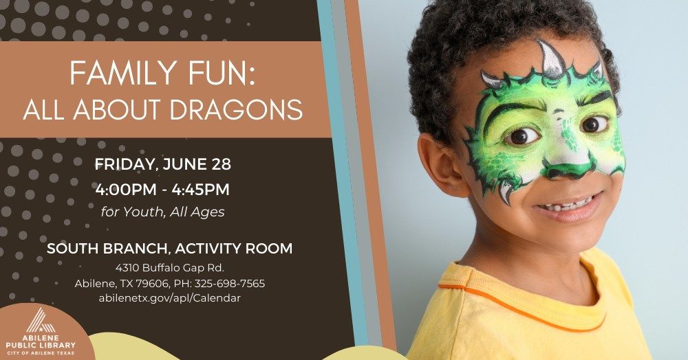 Family Fun: All About Dragons (South Branch)
