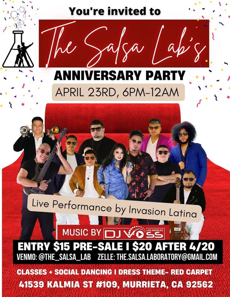 The Salsa Lab 1 Year Anniversary Party