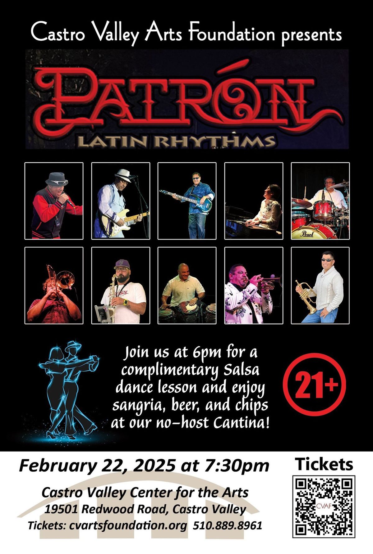 Patron Latin Rhythms @ Castro Valley Center of the Arts