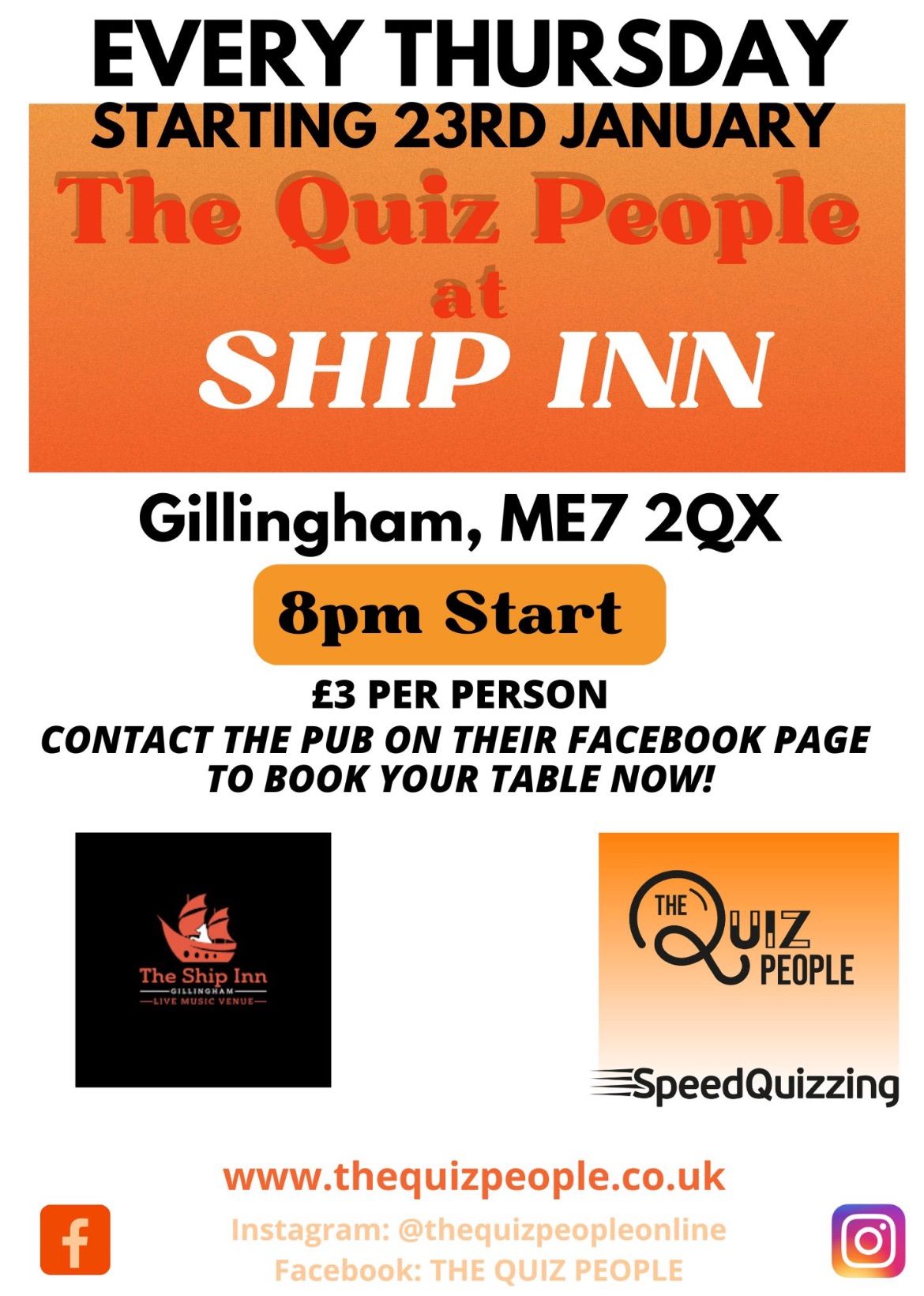 Ship inn weekly quiz 