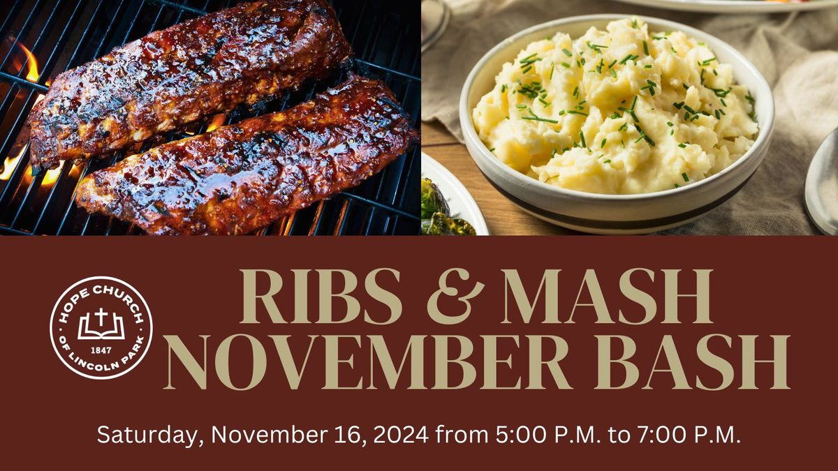 Ribs & Mash November Bash