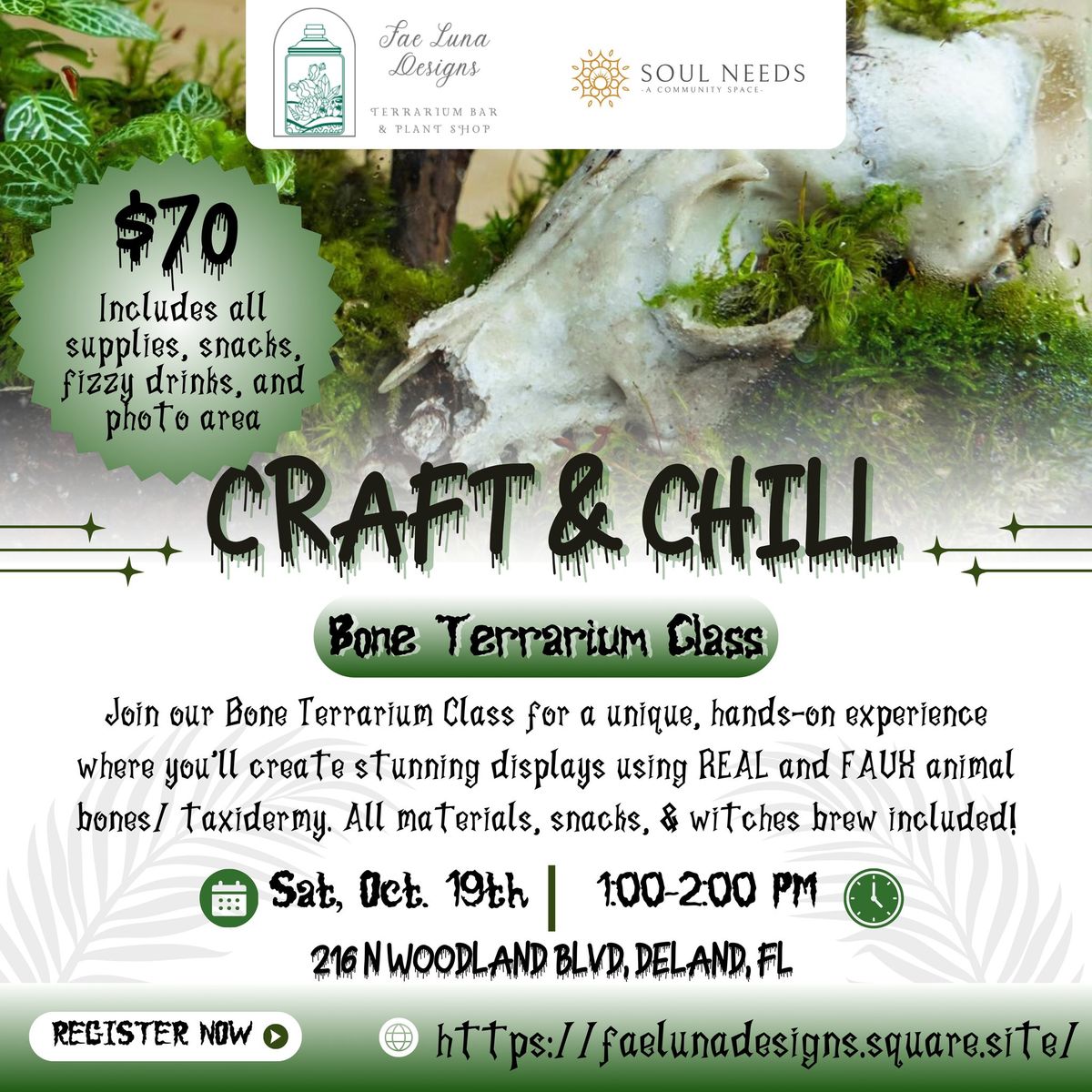 Craft & Chill: Bone Terrarium Class