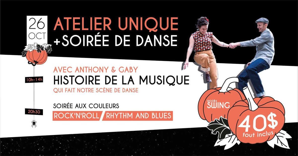 Atelier et soir\u00e9e de danse Rhythm and Blues