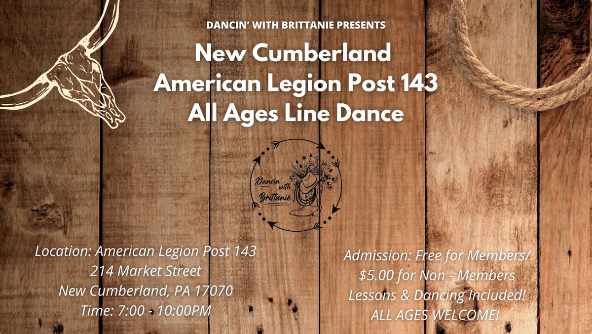 New Cumberland American Legion Post 143 All Ages Line Dance