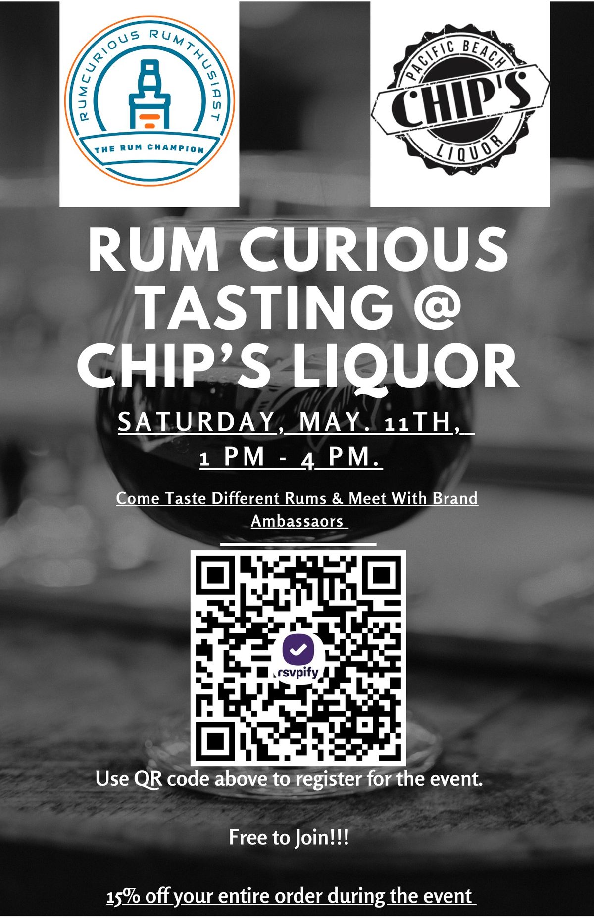 Rum Curious Tasting at Chip's Liquor