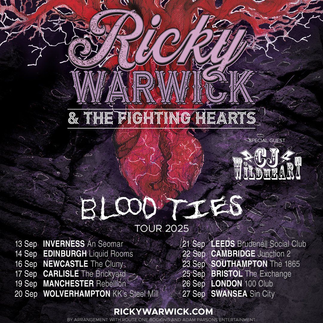 Ricky Warwick and the Fighting Hearts Bristol Tickets