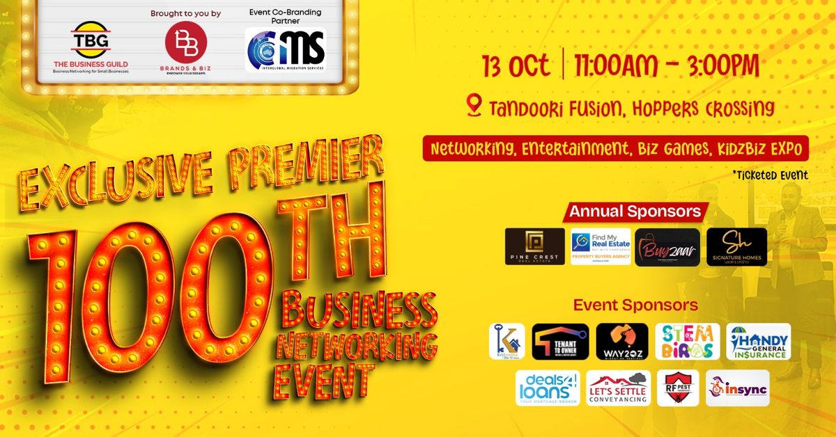 TBG 100th Business Networking & Annual Pre Diwali Event