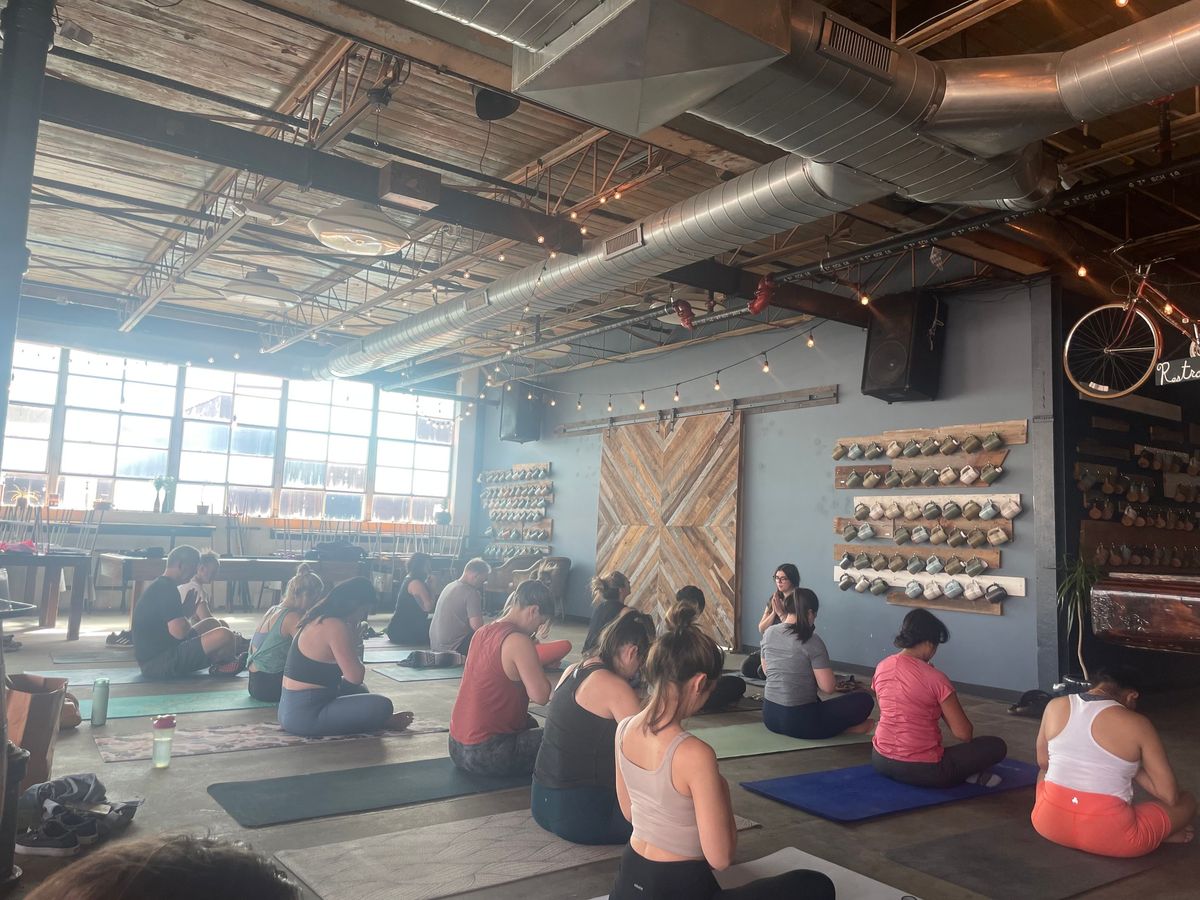 YOGA Class and a Glass