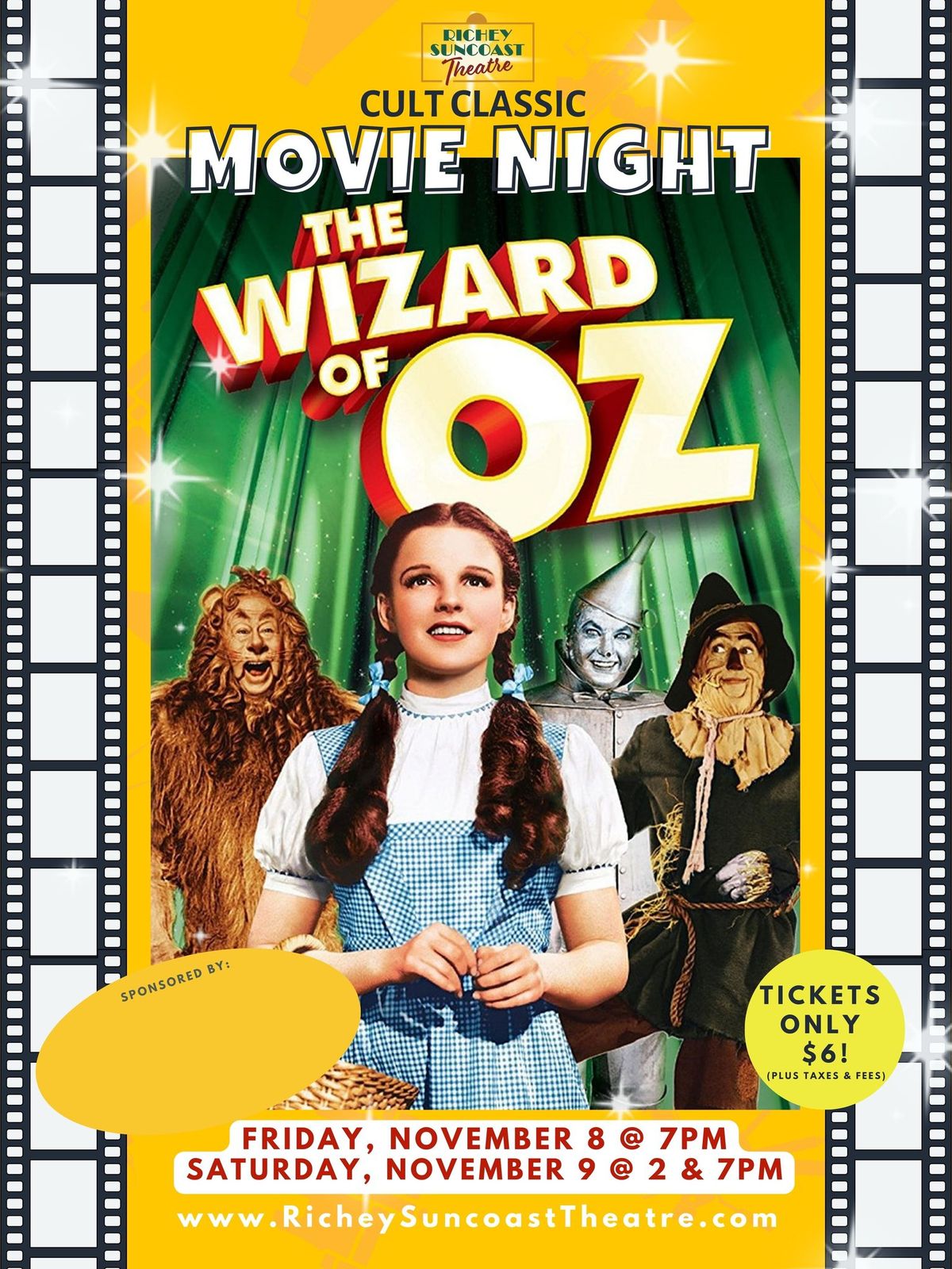 The Wizard of Oz: Classic Movie Night @ Richey Suncoast Theatre