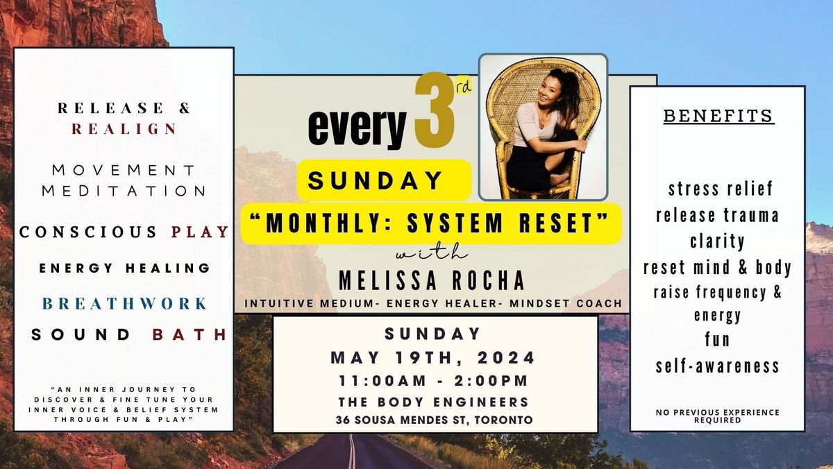 Monthly System Reset Experience- Mind, Body & Energy Transformative Play Workshop 