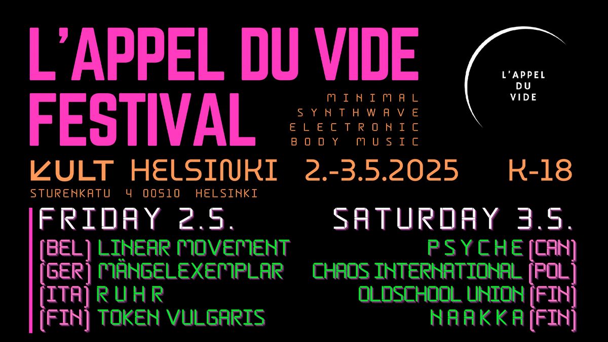 KULT Live: L'Appel du Vide festival