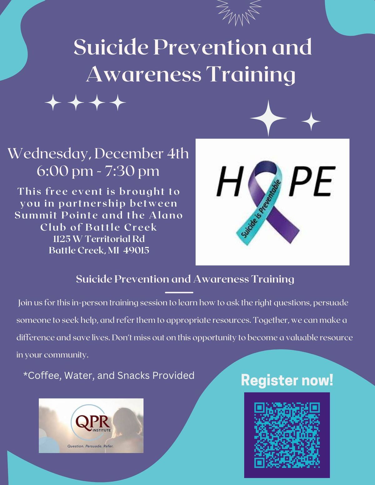 Suicide Prevention and Awareness Training