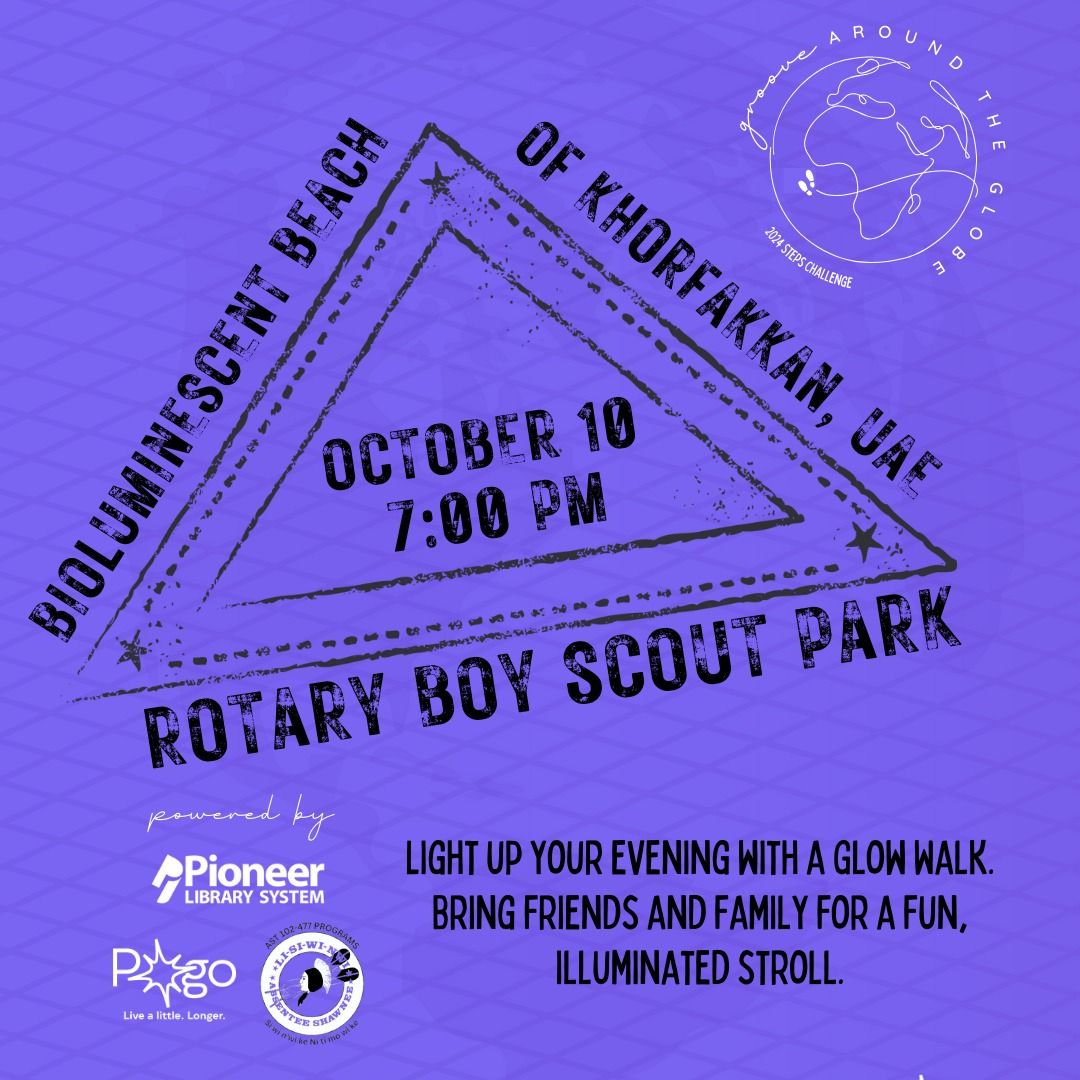 Groove Around the Globe Week 4: Glow Walk at Boy Scout Park