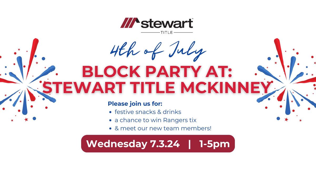 Stewart Title McKinney Block Party!