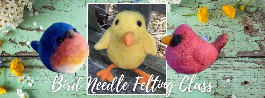 Bird Needle Felting Class