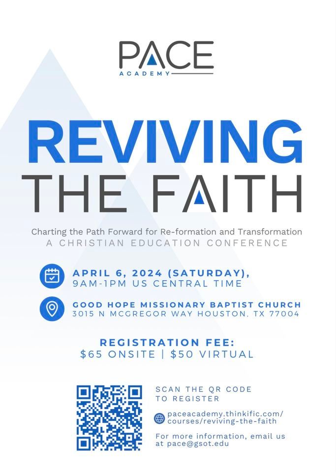Reviving the Faith - Christian Education Conference