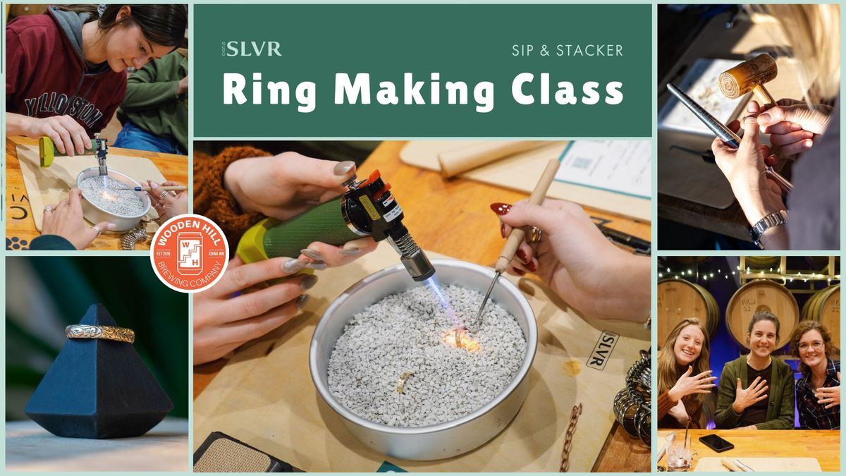 Sip & Stacker Ring Making Class at Wooden Hill Brewing Co