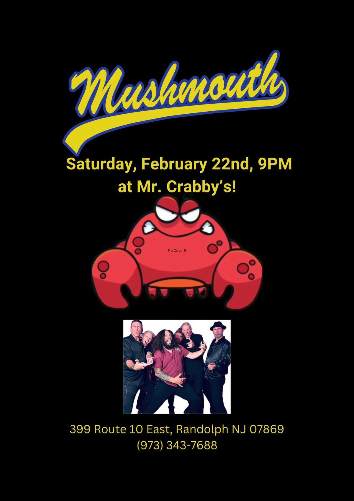 MUSHMOUTH RETURNS TO THE CRAB 