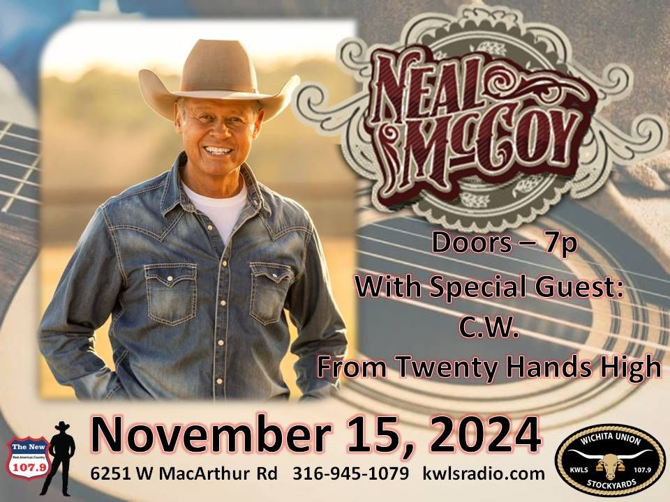 Neal McCoy with opener CW from Twenty Hands High at the Wichita Union Stockyards