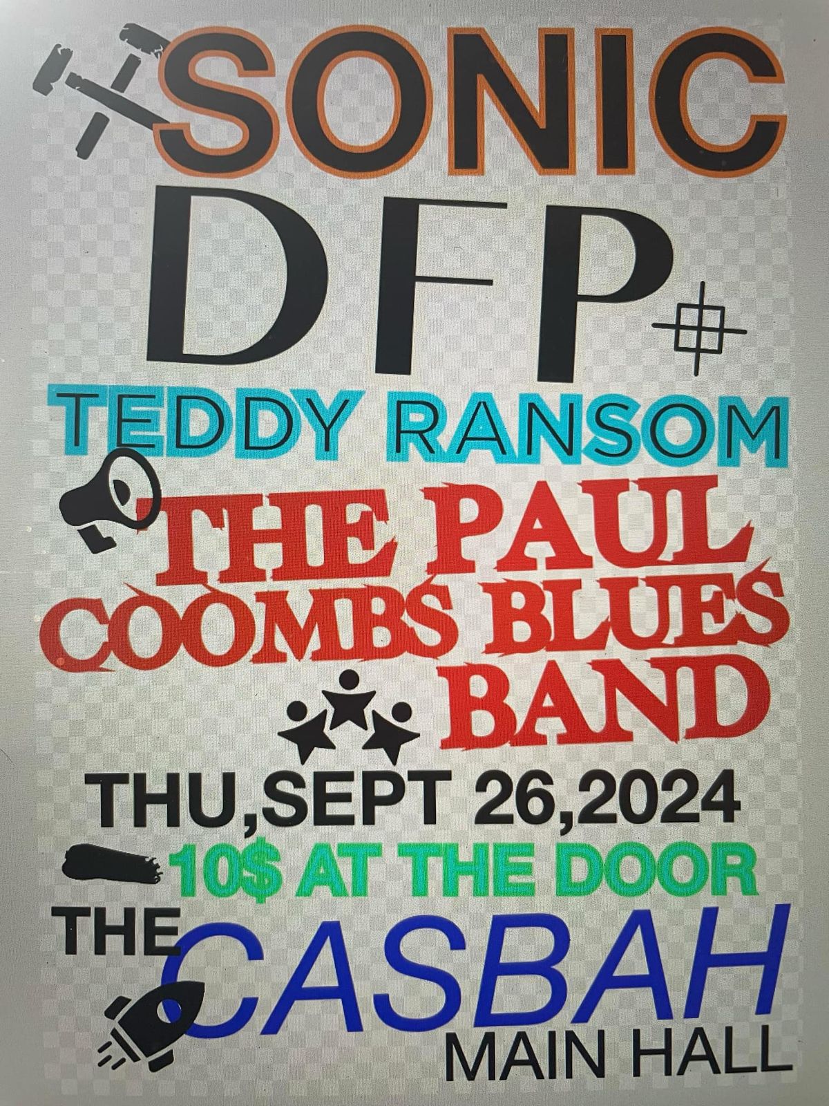 PAUL COOMBS BLUES BAND | SONIC | TEDDY RANSOM | DFP :: Thurs Sept 26 @ CASBAH