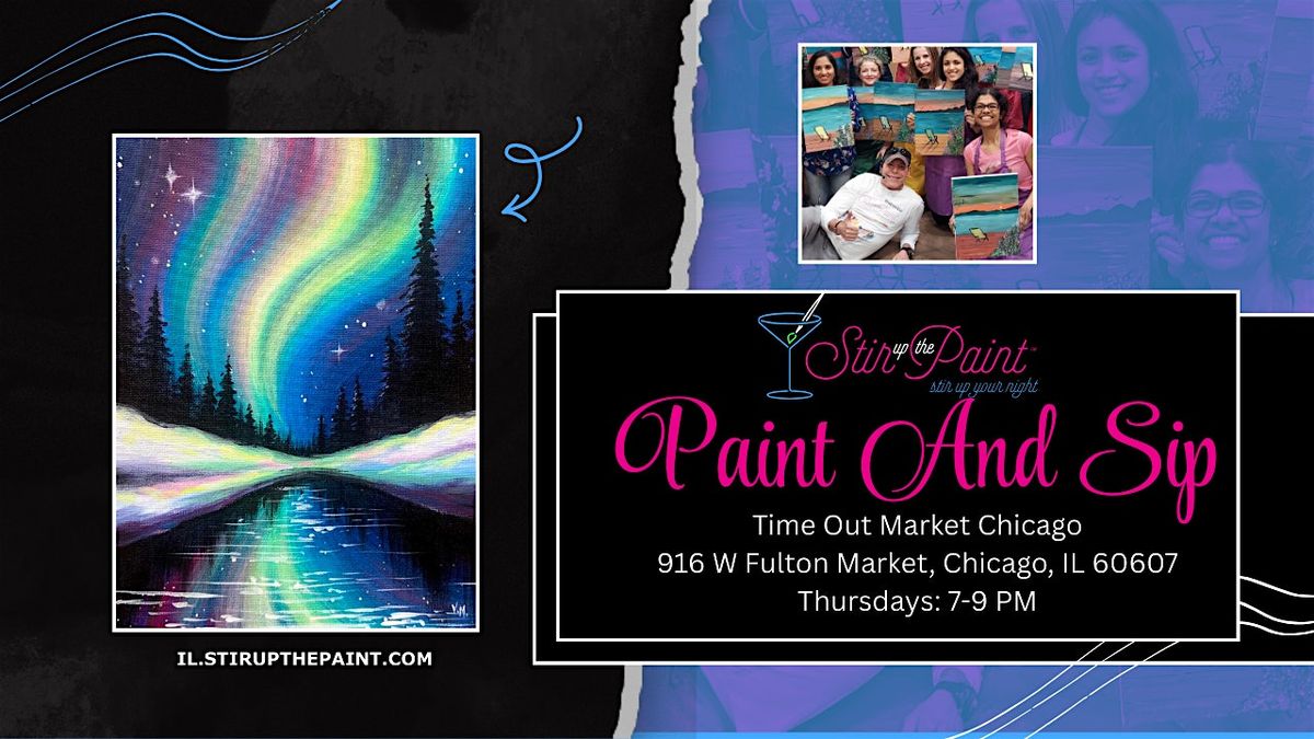 \u201cBorealis Nights\u201d Paint Night Event Thursday 7:00 p.m. at Timeout Market