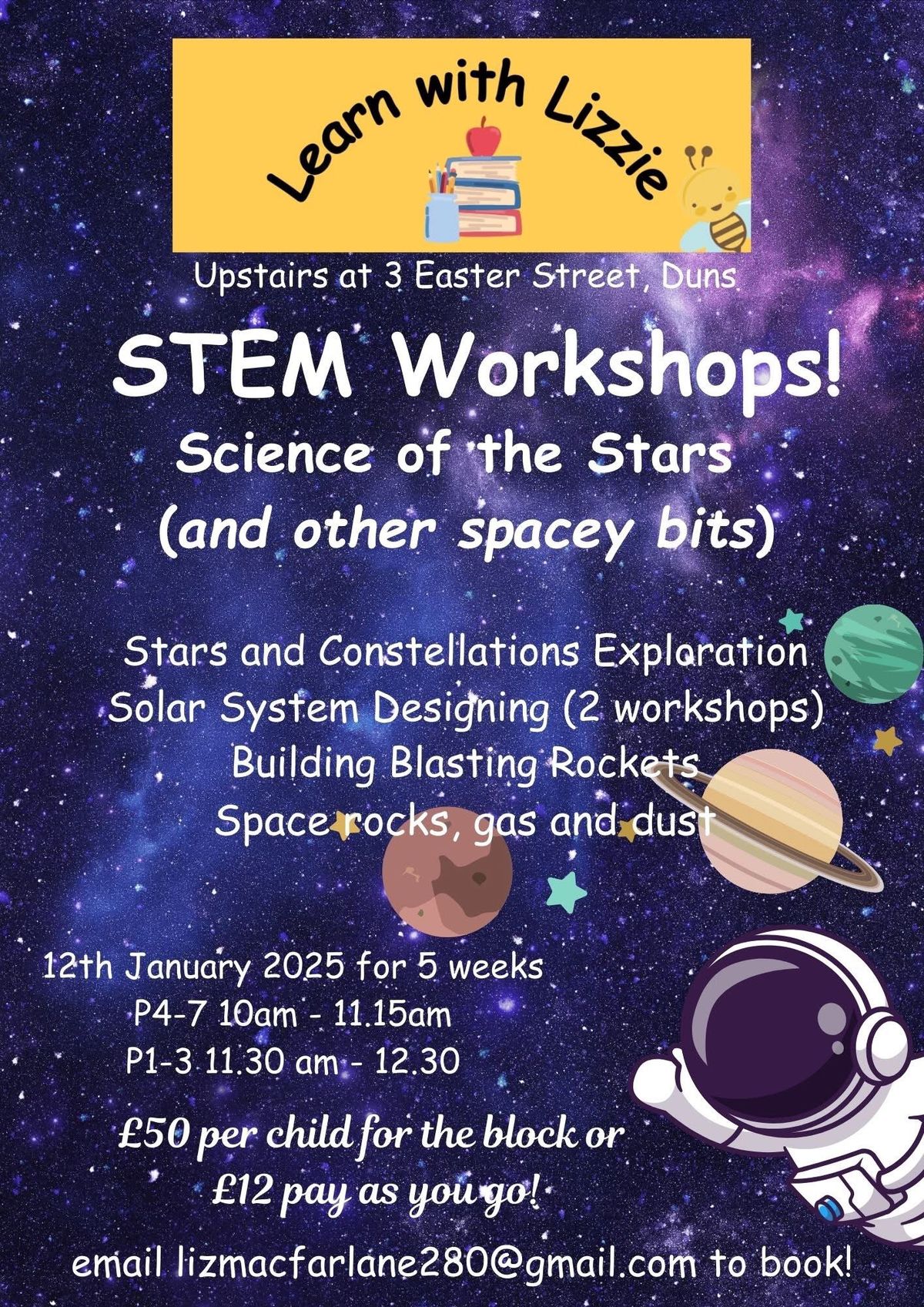 Space themed STEM Workshops