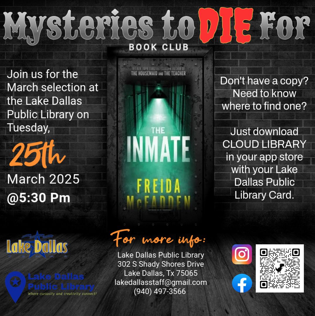 Mysteries to Die For Book Club