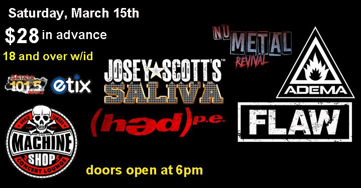 NU METAL REVIVAL at The Machine Shop