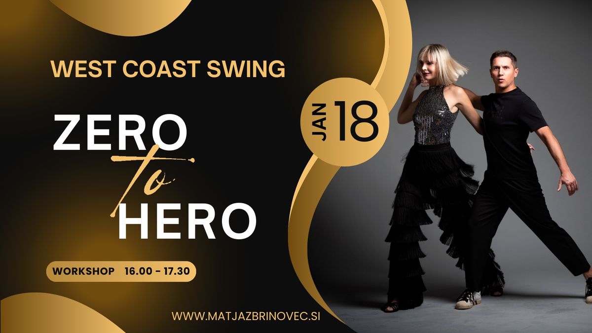 Intenzivna za\u010detna WEST COAST SWING delavnica